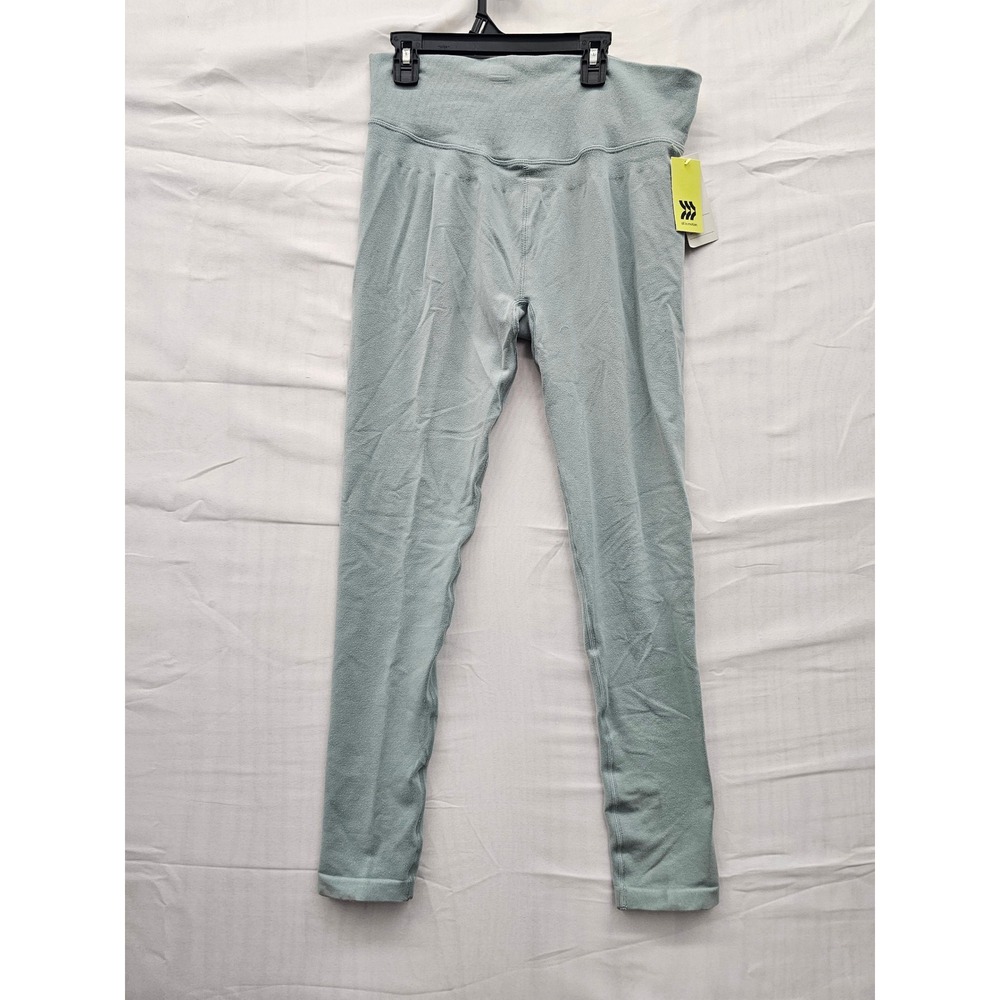 All in Motion Sage Green Ribbed High Waisted Leggings XXL 214 03 7477 Yoga Pants